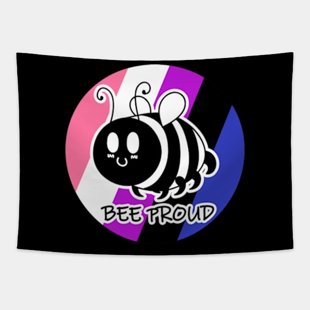 Bee Proud Genderfluid Flag Tapestry by JadedOddity