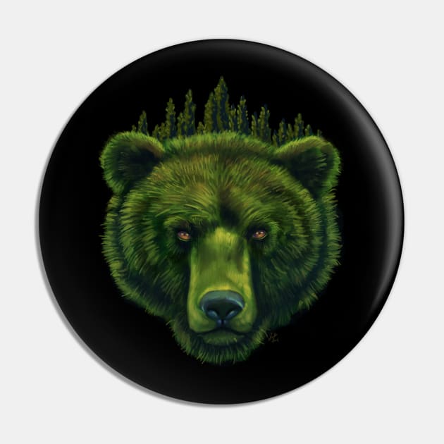 Forest Bear Pin by Perezart99