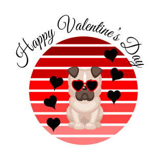 My Bulldog is My Valentine retro design T-Shirt