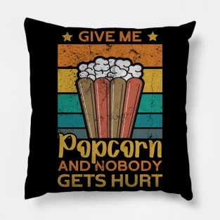 Popcorn Retro Cinema Outfit Popin Cinema Evening Pillow