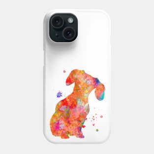 Dachshund Watercolor Painting 2 Phone Case