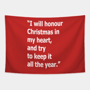 I will honour Christmas in My Heart Tapestry