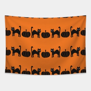 Halloween Stripes Tapestry