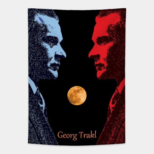 Georg Trakl - Surrender to Night Tapestry by Exile Kings 