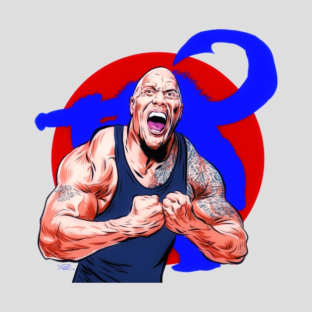 Dwayne Johnson - An illustration by Paul Cemmick by PLAYDIGITAL2020