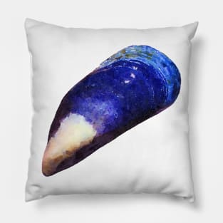 Blue Mussel Shell Beautiful Pillow