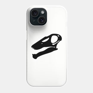 Amargasaurus (Bajadasaurus) skull - black Phone Case