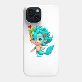 Cute Baby Merman Phone Case