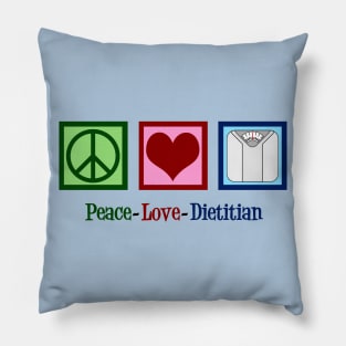 Peace Love Dietitian Pillow