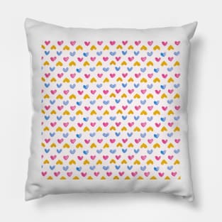 Waterclor hearts Pillow