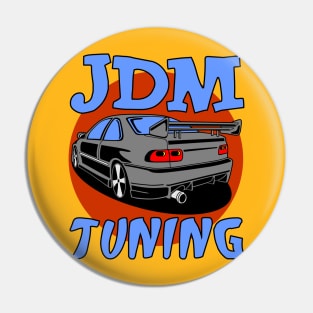 JDM Tuning Car Japan Gift T-Shirt Red Sun Pin