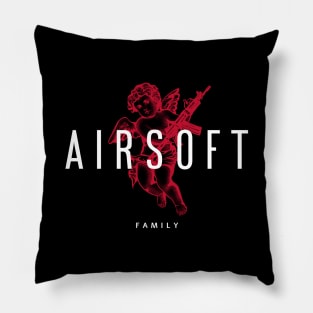 Airsoft Family - Angel with machine gun Pillow