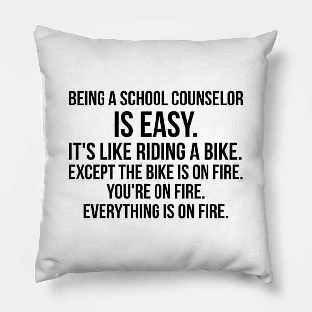 Being a school counselor Pillow by IndigoPine