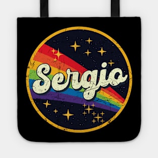 Sergio // Rainbow In Space Vintage Grunge-Style Tote