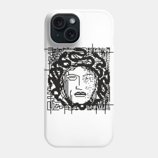 Medusa Gorgon in black Phone Case