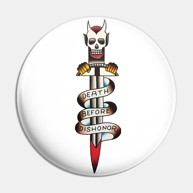 Death Before Dishonor Driver Dagger Tattoo Design Pin by forevertruetattoo