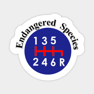 Endangered Species gear shift logo Magnet