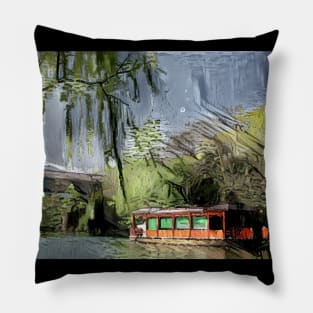 ship on the lake Pillow