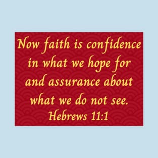 Bible Verse Hebrews 11:1 T-Shirt