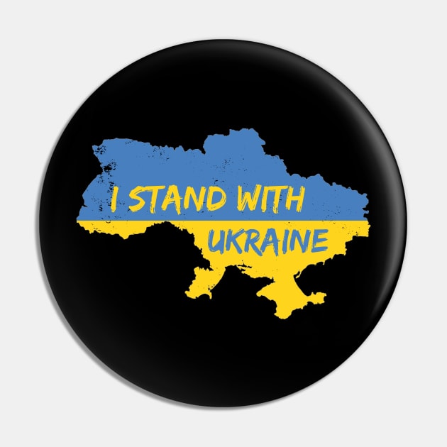 I Stand With Ukraine Pin by oneduystore