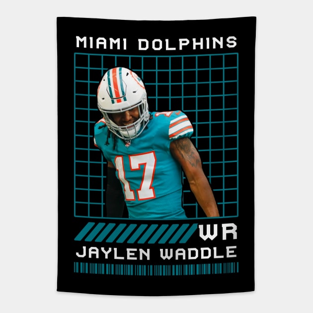 JAYLEN WADDLE - WR - MIAMI DOLPHINS Tapestry by Mudahan Muncul 2022