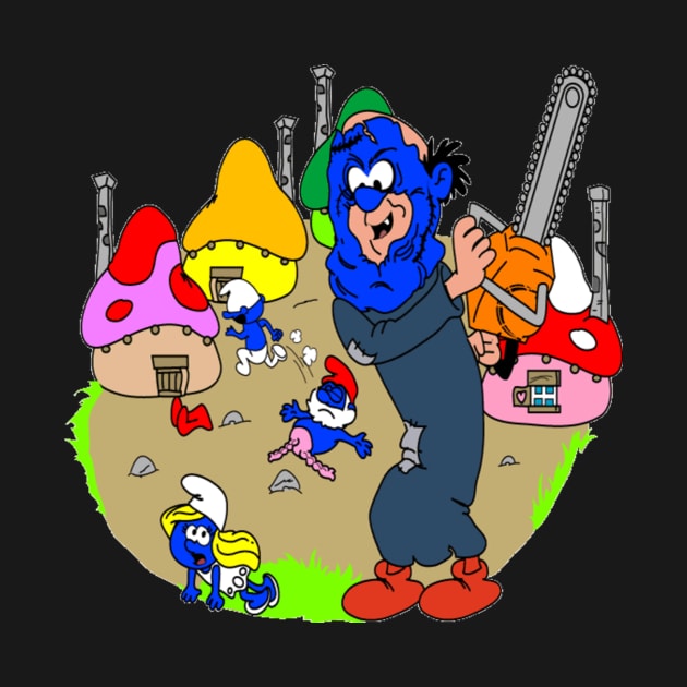 Smurf Village Chainsaw Massacre by Bleake