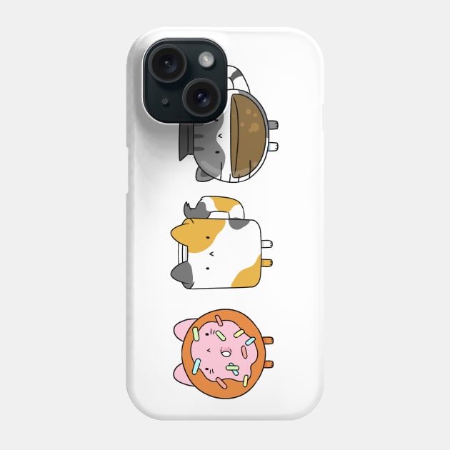 Breakfast cats Phone Case by drawnbyhanna