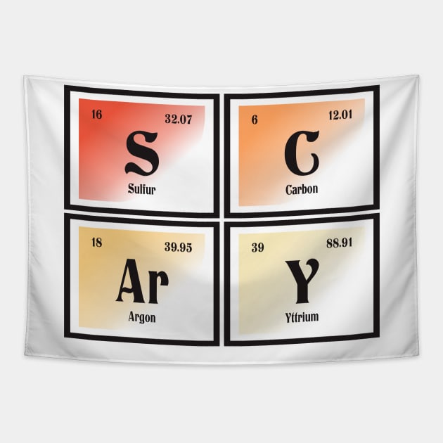 Scary | Periodic Table Tapestry by Maozva-DSGN