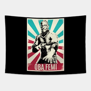 Vintage Retro Oba Femi Tapestry