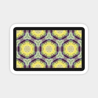 colorful geometrical abstract art tile pattern Magnet