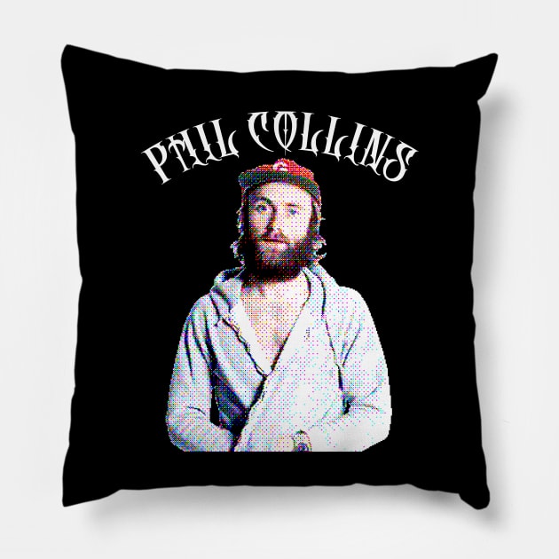 Phil Collins // Retro 80s Aesthetic Design Pillow by unknown_pleasures