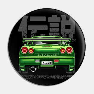 Monster Skyline GTR R34 (Envy Green) Pin