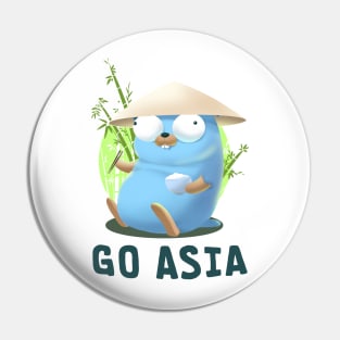 Gopher Golang Go Asia Pin