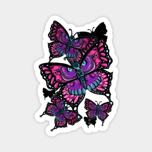 Butterfly Skulls Magnet