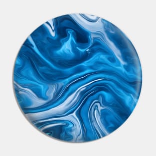 SKY BLUE LIQUID MARBLE DESIGN, PATTERN Pin