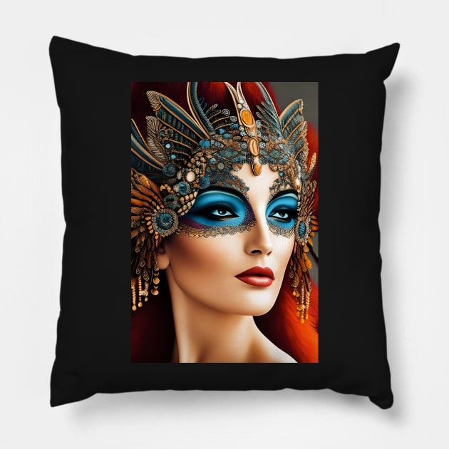 Mardi Gras Pillow by FineArtworld7