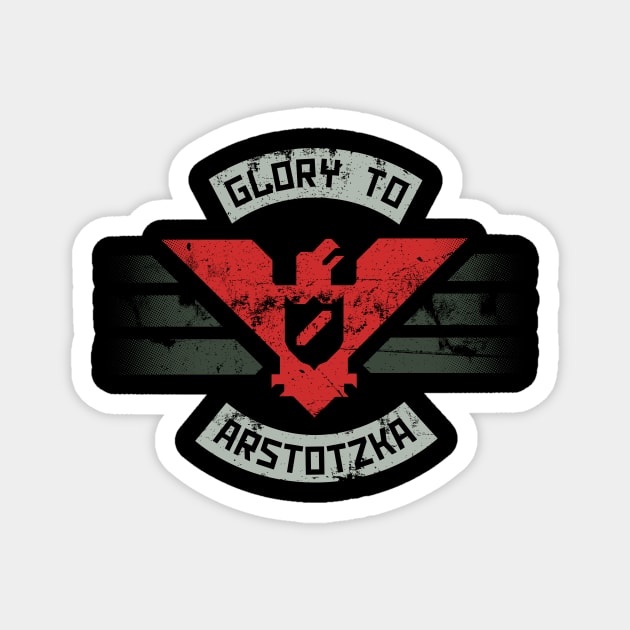 Glory to Arstotzka Magnet by BrayInk