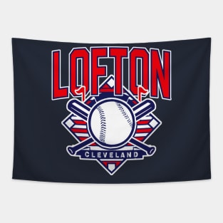 Vintage Cleveland Baseball Lofton Tapestry