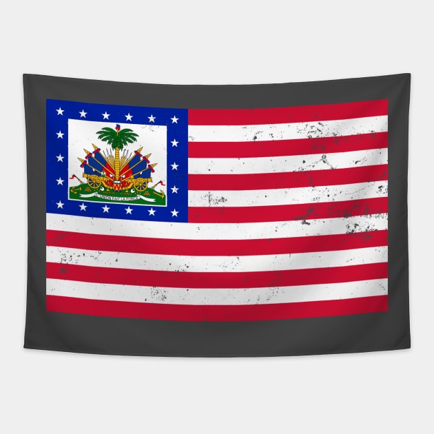 Haiti Flag Shirt | Patriotic US American Flag Gift Tapestry by Gawkclothing