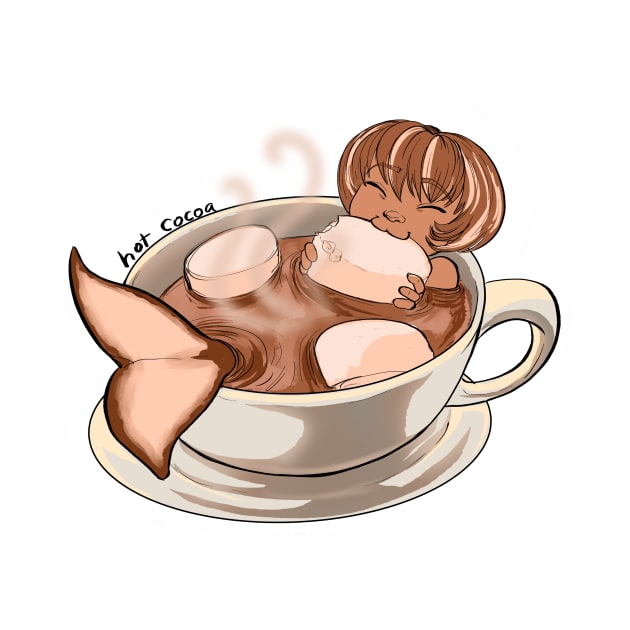 Hot Cocoa Mermaid by TessRosenthal
