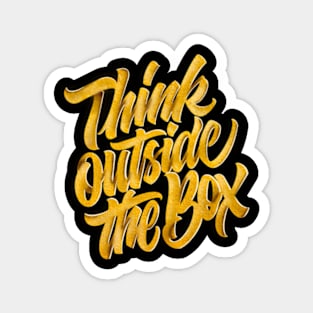 Think outside the box Magnet