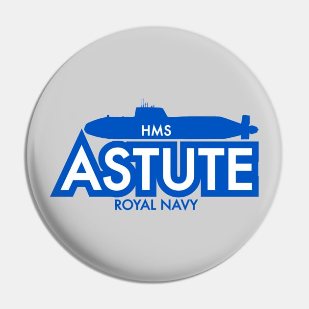 HMS Astute Royal Navy Pin by Firemission45