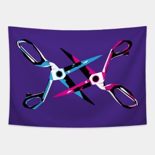 Scissoring Scissors Lesbian Joke Tapestry