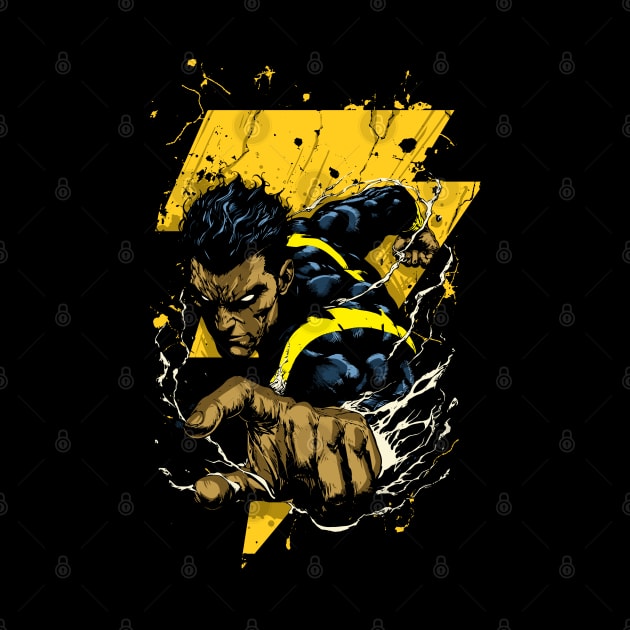 Powerful Black Adam Lightning Force by alluslang