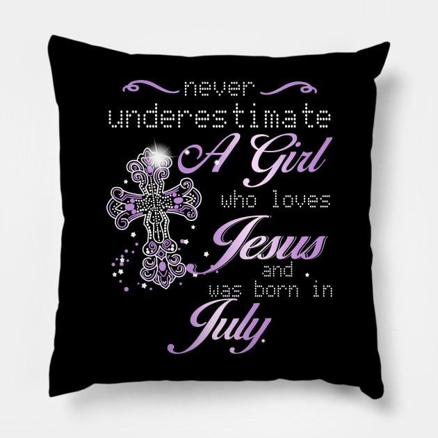 July Girl Pillow by xylalevans