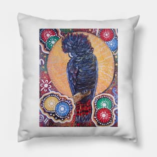 Forest Red-tailed Black Cockatoo 2 Pillow