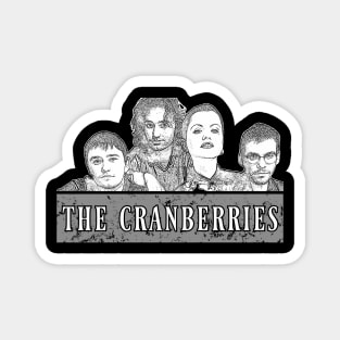 The cranberries // White Retro Magnet