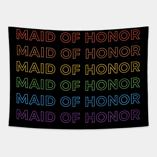 Rainbow Maid of Honor Tapestry by greendino