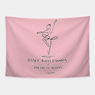 Ballerina Dancing Tapestry