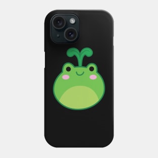 Cute Kawaii Frog - With Sprout Phone Case